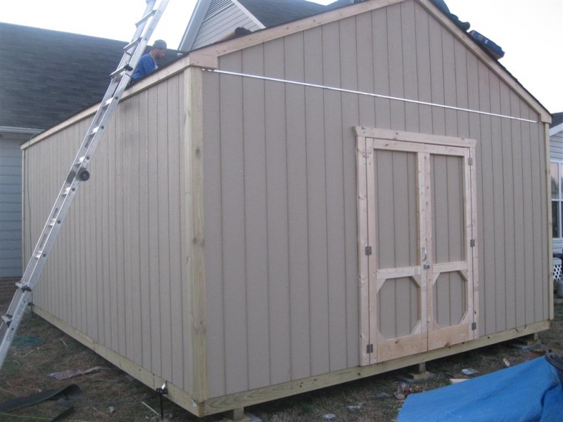 16x20 gable shed with a hurricane package